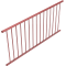 Safety fence panel | Fence panel | Center spacing: 2000 mm | hot-dip galvanizedand red coated